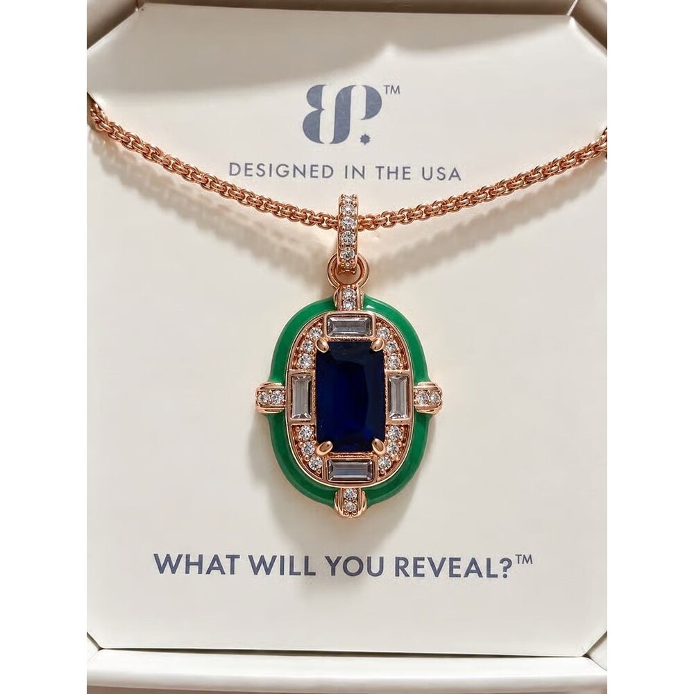 Gorgeous Enamel Necklace, classy/preppy design